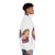 Team Panettone Puffer Jacket in a festive winter scene - men side right