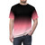 A stylish ombre dip dye t-shirt with an abstract gradient pattern in shades of black, pink, and white. - men front