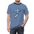 Illustration of a happy narwhal on a t-shirt design - men front