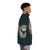 Dune House Atreides puffer jacket with sci-fi fan art design - men side right