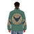 House Atreides Dune movie fan art printed on a cozy puffer jacket - men back