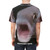 Adorable pog fish and poggers fish design on an all-over print t-shirt - men back