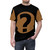 Podquiz-themed black all-over print t-shirt - men front