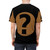 Podquiz-themed black all-over print t-shirt - men back