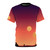Tatooine inspired sci-fi t-shirt with a gradient design featuring the iconic dual suns of the Star Wars planet.