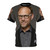 Alton Brown inspired all-over print t-shirt for food network and cooking enthusiasts