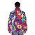 Synthwave Cutie Mark Crusaders My Little Pony Puffer Jacket featuring neon 80s retro style - men back