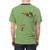 Illustration of a cute red panda in a pocket on a t-shirt - men back