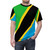 Vibrant Tanzania flag design printed on a high-quality t-shirt - men front