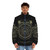 Sylosis Monolith Puffer Jacket featuring the band's logo and artwork - men front