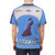 Vintage-style blue t-shirt with Ligier Formula 1 team logo and graphics - men back