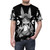 Dark monochrome t-shirt with ink splatters and stains, inspired by the anime series "Made in Abyss" - men front