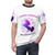 Forget Average Be Legendary AOP T-shirt with a unicorn and cosmic galaxy design - men front