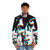 Syd Barrett 3D puffer jacket featuring psychedelic Pink Floyd inspired design - men front