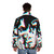 Syd Barrett 3D puffer jacket featuring psychedelic Pink Floyd inspired design - men back
