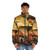 Puffer jacket with image of legendary jazz drummer Tony Williams - men front