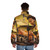 Puffer jacket with image of legendary jazz drummer Tony Williams - men back