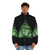 Sword in the Forest Puffer Jacket with video game inspired design and nature-inspired elements - men front