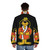 Hong Kong Phooey character wearing a black puffer jacket - men back