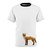 Stylish t-shirt featuring a double exposure design of a majestic forest fox against a nature backdrop