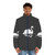 Legendary Swan Puffer Jacket with Ethereal Animal Art Design - men front