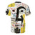 Vibrant abstract art t-shirt with expressive basquiatish-inspired visuals and neo-expressionist style elements. - Back