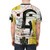 Vibrant abstract art t-shirt with expressive basquiatish-inspired visuals and neo-expressionist style elements. - men back
