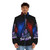 Suspiria Technicolor Art Puffer Jacket featuring horror movie elements - men front