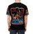Spooky retro-style graphic t-shirt with horror art design - men back
