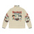 Sushi-themed puffer jacket with superhero design - Back