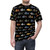Pleco fish graphic design on a black all-over print t-shirt - men front