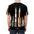 Black t-shirt with a graphic design featuring various NASA rockets and spacecraft on a dark background - men back