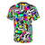 Abstract television pattern design t-shirt - Back