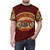 Vintage-style t-shirt featuring a retro illustration of a flying motorcycle - men front
