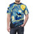 A spooky and geeky t-shirt with a starry night design and science fiction elements - men front