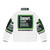 Support Don't Punish puffer jacket with focus on drug policy reform and harm reduction - Back