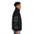 A high-quality puffer jacket featuring a 20-sided die design, perfect for science, math, and RPG enthusiasts. - men side right