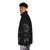 A high-quality puffer jacket featuring a 20-sided die design, perfect for science, math, and RPG enthusiasts. - men side left