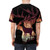 Mystical deer graphic printed on a high-quality t-shirt - men back