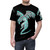 Mystic lightning dragon scribble graphic on a white t-shirt - men front