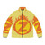 Superhero Letter Z Fire Insignia Puffer Jacket