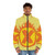 Superhero X Fire Insignia Puffer Jacket - men front
