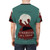 Vintage-style all-over print t-shirt featuring the classic Alfred Hitchcock thriller "Strangers on a Train" - men back