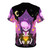 Mysterious skull and ghost graphic design on an all-over print t-shirt - Back