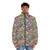 Hobbies Cartoon Puffer Jacket 6 with abstract and hipster design - men front