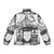Thomas Hobbes' Leviathan frontispiece puffer jacket - Back