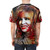 Mylene Farmer inspired AOP T-shirt design featuring digital art - men back
