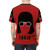 Tokio-inspired t-shirt featuring characters from the popular Netflix series Money Heist - men back