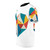 Retro heart geometric design on a colorful graphic t-shirt - men left