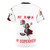 Custom AOP T-shirt featuring the text "My Mom My Superhero" - Back
